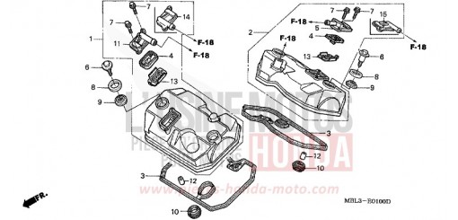 COUVERCLE DE CULASSE NT650VW de 1998